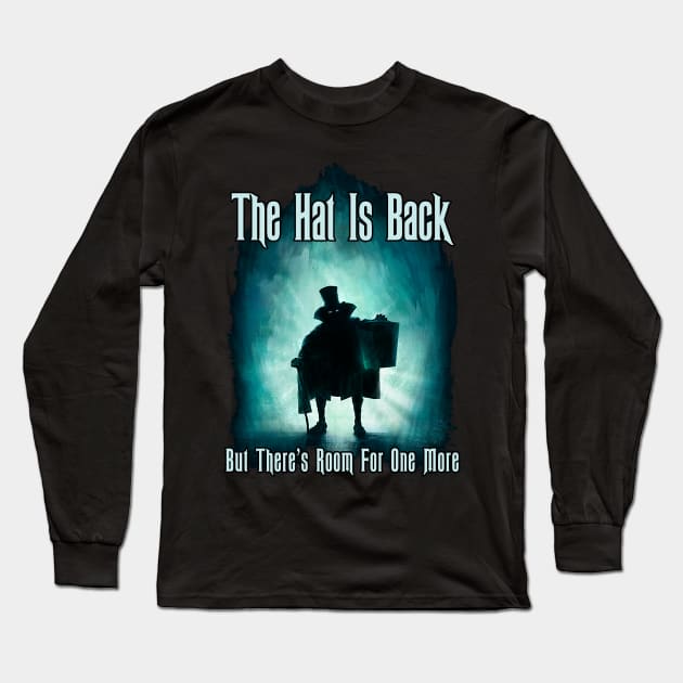 The Hat Is Back...Hatbox Ghost Long Sleeve T-Shirt by kevfla